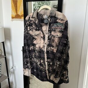 universal orlando | HHN 32 / HHN 2023 acid wash flannel shirt